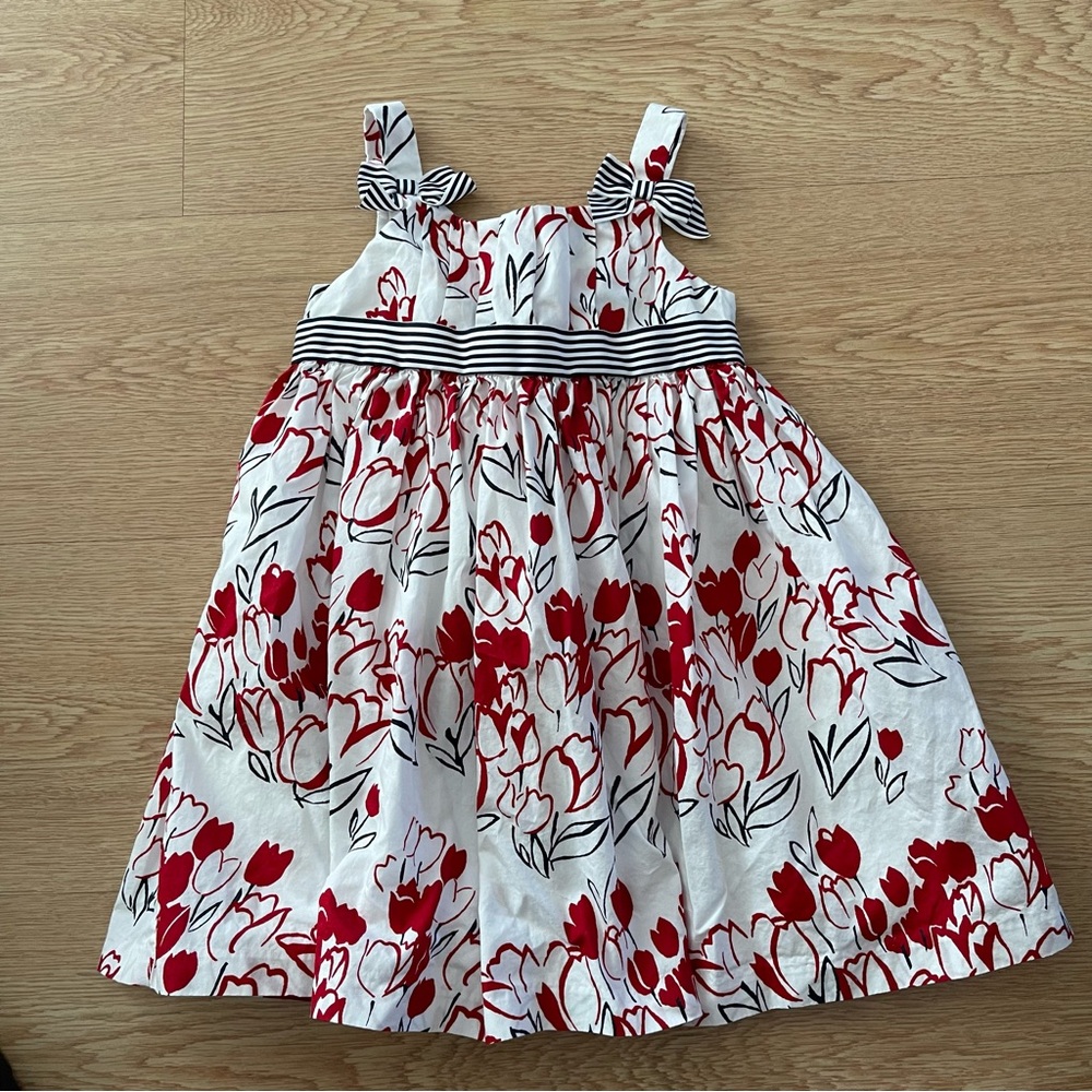 Janie and Jack dress silummer size 2T. Color Red,Casual occasion